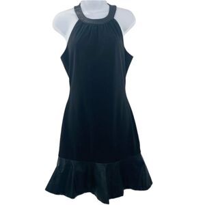 FATE Black Flounce Hem Racerback Sleeveless Dress